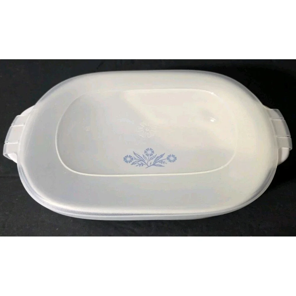 CorningWare 60th Anniversary Cornflower Blue Stoneware Casserole 1.5Qt & 20oz